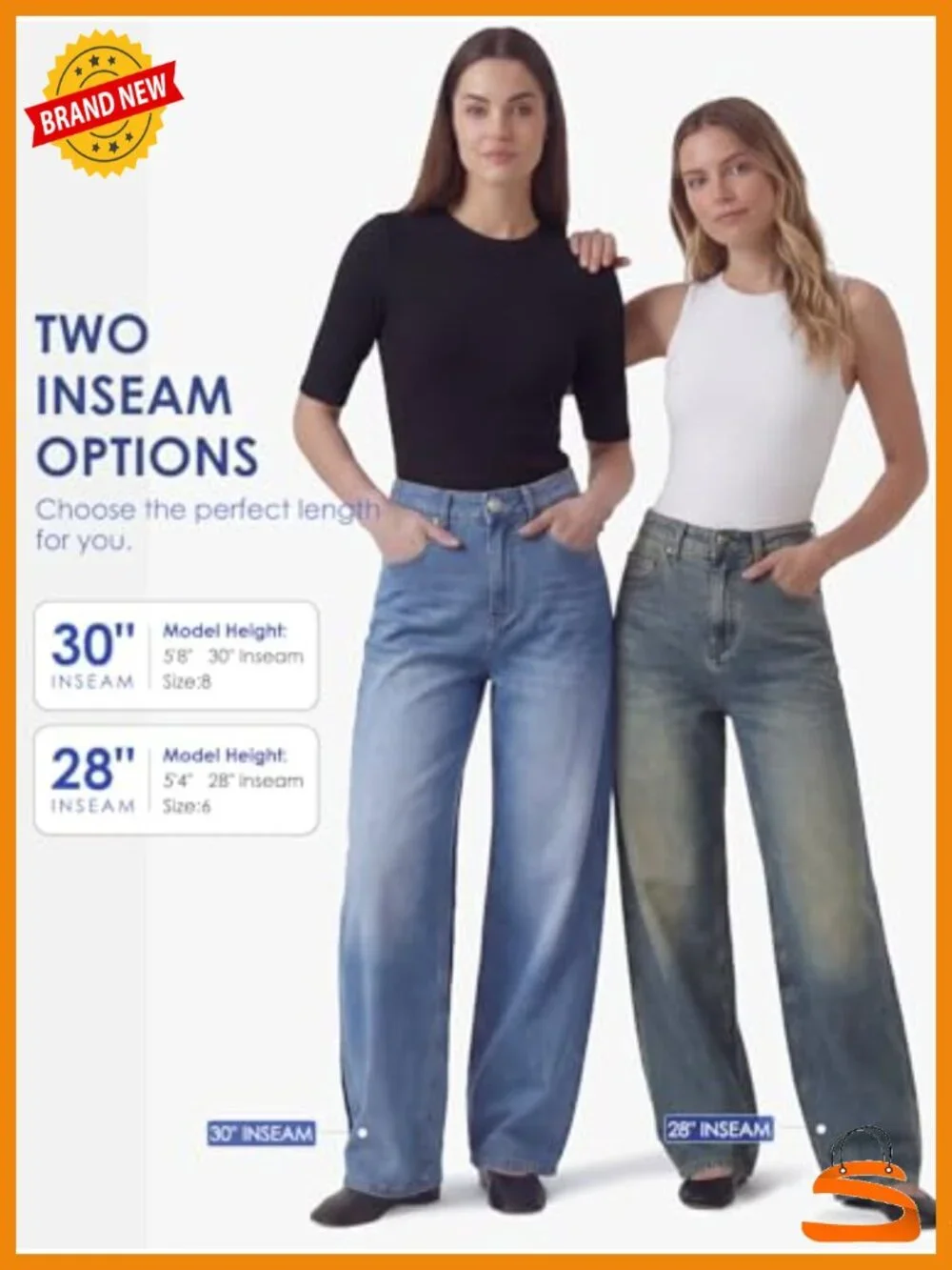 High Waisted Barrel Jeans Wide Leg Stretchy Baggy Denim Pants